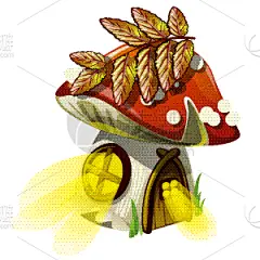 窗户,橡树果,房屋,仙女,可爱的,草,小的,梦想,童话故事,发光