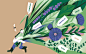 Advertising  botanical eco Flowers green herbal natural Packaging branding  skincare