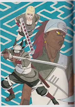 《火影忍者》官方新画集全泄 鸣人佐助变身西部牛仔鼠绘漫画网