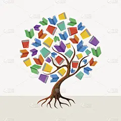 教育树书概念插图