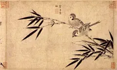  宋徽宗--赵佶，北宋第八代皇帝（1082—1135），河北琢县人，是著名的书画家。他的书与画均可彪炳史册，其书，首创“瘦金书”体；其画尤好花鸟，并自成“院体”，充满盎然富贵之气。赵佶倡导文艺，使承继五代旧制的“翰林图画院”又营运了一百多年。在政治上赵佶昏庸无能，是北宋最荒淫腐朽的皇帝。在位25年，国亡被俘受折磨而死，终年54岁，葬于今浙江省绍兴县永佑陵。