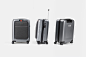 smart luggage by jey&em includes bluetooth trackers and a power bank :  