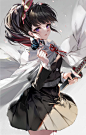 动漫1113x1749动漫动漫女孩数字艺术作品2D肖像展示垂直Kimetsu no Yaiba Kanao Tsuyuri