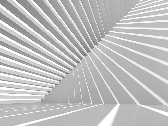 抽象白色3d室内背景与楼梯 .