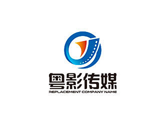 钟炬的粤影传媒有限公司标志LOGO设计-花瓣网