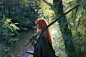 General 1920x1264 artwork fantasy art women sword women outdoors nature trees redhead weapon women with swords fantasy girl long hair forest