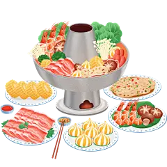 花瓣素材_手绘美食主题插画-火锅_33927311