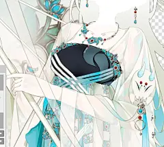 很喜欢点翠和透明汉服