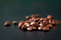 Coffee beans on a wooden old green background, closeup with free space for text, horizontal,... by Valeria Aksakova on 500px