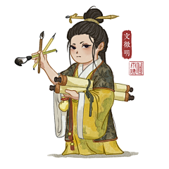 大口菠萝采集到江南百景图-Q版