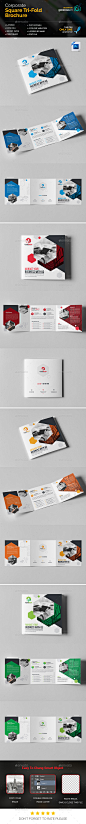 Square Tri-Fold Brochure - Corporate Brochures