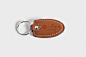 %name 皮革钥匙扣品牌Logo设计效果图样机 Leather Keychain Branding Mockups