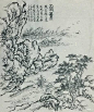 艺术大师、著名中国画家谈瑞明白描山水画(转载)_舞文弄墨_天涯论坛_天涯社区