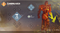 destiny forsaken UI Interface Bungie iconography 2D art video game visual design game design 