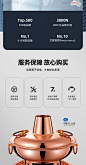 志高纯铜火锅纯紫铜电碳两用老北京鸳鸯木炭插电加厚紫铜火锅家用-tmall.com天猫