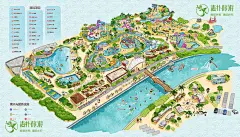 乐翻天水世界手绘地图_景区_麦扑旅游