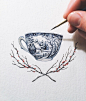 I'm dreaming of a white Christmas.... and endless cups of tea ☕️☕️☕️☕️ #rivuletpaper