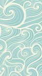 iphone wallpaper blue waves - pattern