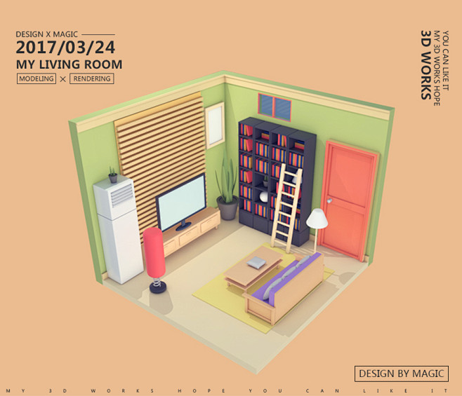 C4D作品参考图 ∣ 3D 场景 模型 ...