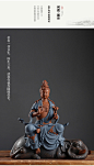 文殊菩萨 普贤菩萨摆件 本命佛像摆 居家佛堂寺庙供奉紫砂工艺品-淘宝网