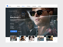 黑发饰采集到APP web-电影应用软件 Movie Application