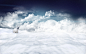 clouds moons polar bears snow wallpaper (#709876) / Wallbase.cc