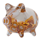 Bitcoin (BTC) Clear Glass Piggy Bank 3D Icon