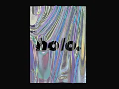 炫彩发光镭射风展板样机