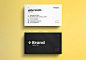 Black And White Minimalist Business Card Layout