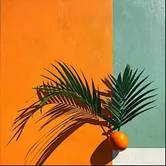 简约植物素材图AI图元素橙子元素