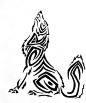 wolf tribal tattoos designs