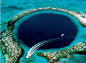 洪都拉斯“蓝洞”：一个冰河时代末期形成的石灰石坑洞