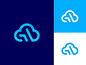 Cloud Technology / logo design logic board technology symbol mark server data logo hosting cloud
