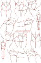 #SAI资源库# 动漫师0033的男性绘制教程，从头到脚区分男女躯干，记住脖子是画人物动态的核心~自己收藏，转需~