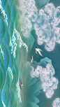 古风插画，玄幻的山海经 ：鹿荷__财经头条