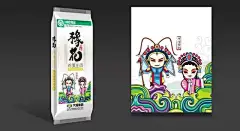 挂面包装设计新作豫花挂面、面粉系列包装设计
