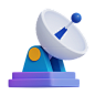 Satellite Dish 3D Icon