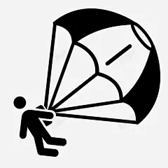 滑翔伞图标