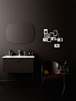 vosgesparis: Beautiful dark bathrooms styled by Lotta Agaton: 