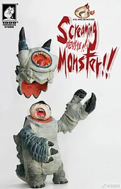 马来西亚玩具品牌1000Tentacles首个软胶系列《咆哮怪》公仔推出第一弹“怪兽与小孩”套装，怪兽头部可拆，与小孩可合体，也可单独分开摆放，全球限量发售190套。O拆盒网 1000 TENTACLES 软胶系列《咆哮怪》 ... ​​​​