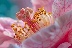 绚丽山茶花植物摄影