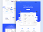 Collaboration Works - Landing Page dashboard gradient startup tech blue web minimal landing page flat ux ui