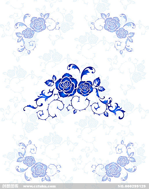 蓝玫瑰花纹图片
JPG格式 5386×6...
