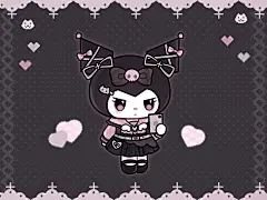 三丽鸥库洛米美乐蒂 插画ipad壁纸  cr.糖醋兔丸