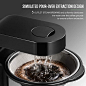 Amazon.com: Soulhand Coffee Maker Automatic Pour-Over Style Drip Coffee Brewer Machine with Magnetic Filter and Removable Water Tank Exact Temperature and Water Control Bonus Spoon Brush & 2pc Glass Cups: Kitchen & Dining