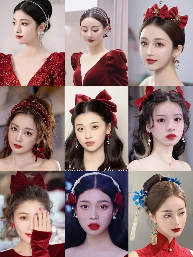 新娘敬酒服发型 ️今年结婚的姐妹存下吧-花瓣网