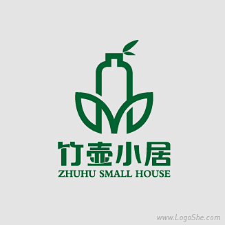 竹壶小居餐厅Logo设计_logo设计欣...
