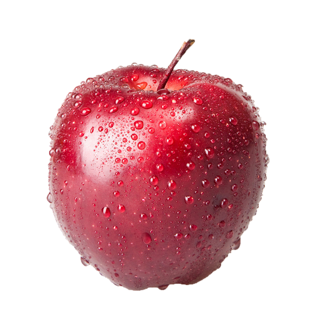 png免抠水果红苹果透明素材
