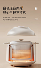 美的（Midea）电炖锅 隔水炖煲汤锅 多功能电砂锅 白瓷内胆 防干烧迷你电炖盅 bb煲 婴儿辅食锅陶瓷炖盅 【1L 防烫把手】DZE1066 1L【图片 价格 品牌 报价】-京东