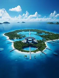 海边素材图壁纸AI图